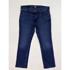 Paige Jeans Mens 31x30 Blue Dark Wash Normandie Straight Regular Fit Stretch